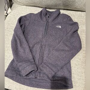 The North Face Heathered Purple Fleece Jacket